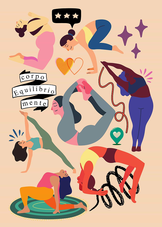 Yoga and Wellness Illustration