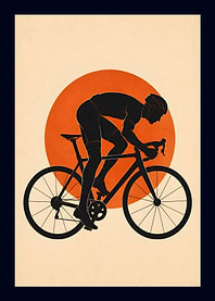 Sunset Cycling Performance Silhouette