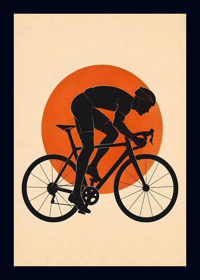 Sunset Cycling Performance Silhouette