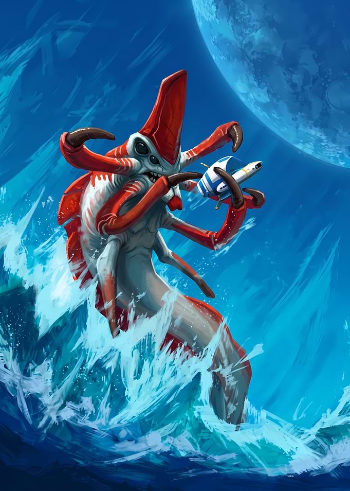 Reaper Leviathan Attacking Submarine