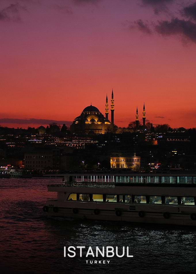 Istanbul Sunset Mosque Silhouette