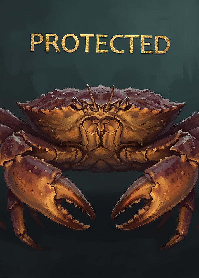 Protected Crab Illustration