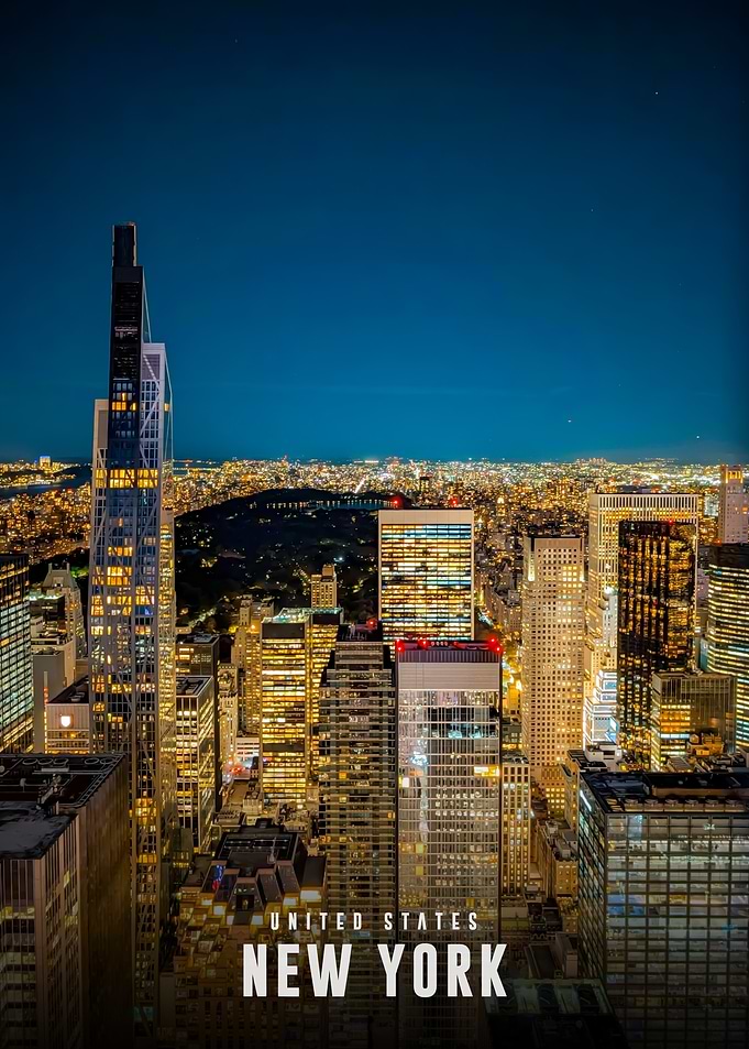New York City Skyline at Night
