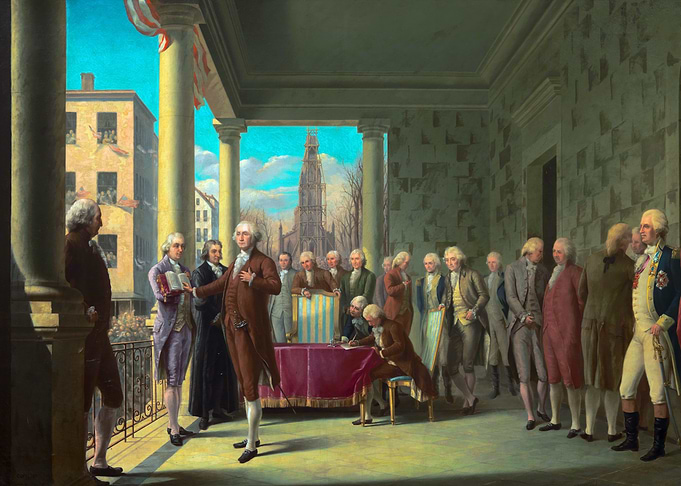 Inauguration of George Washington Painting