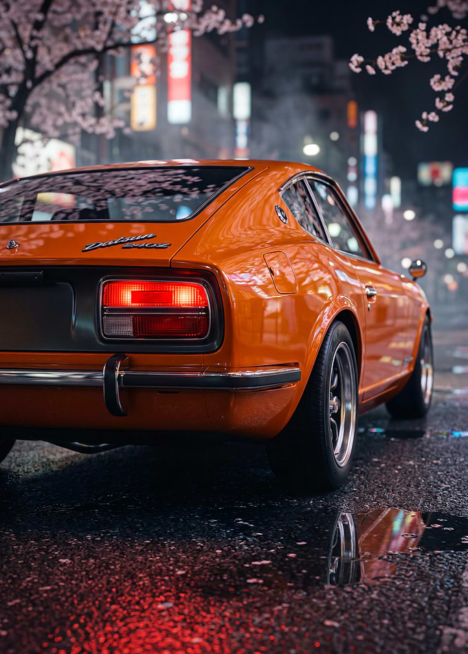 Datsun 240Z in Tokyo Night