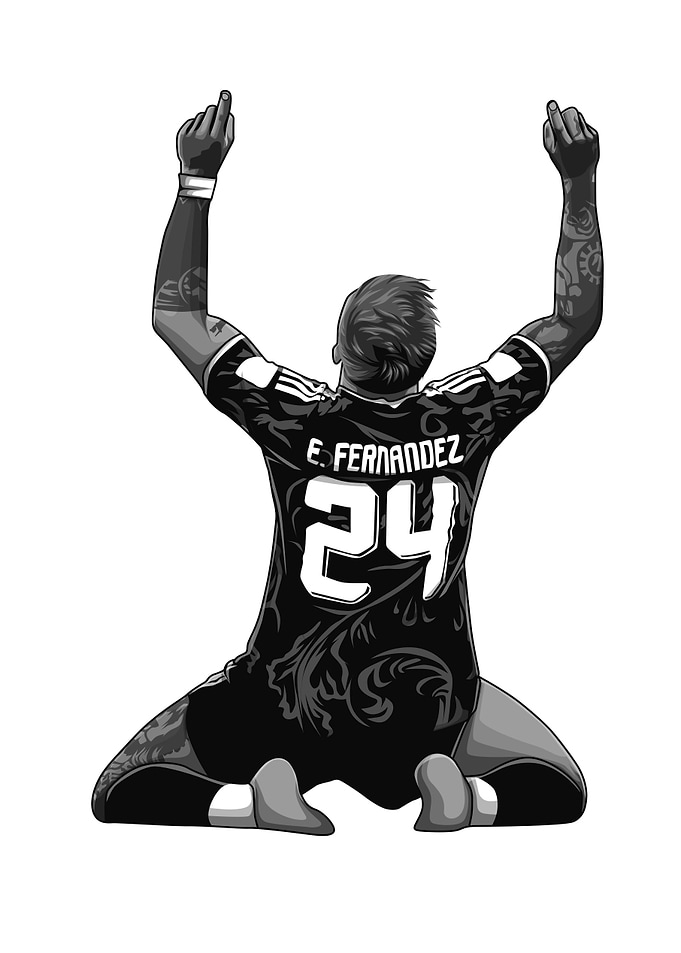 Enzo Fernandez Black and White Version