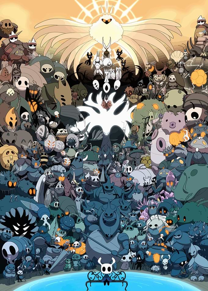 Hollow Knight All Characters Poster