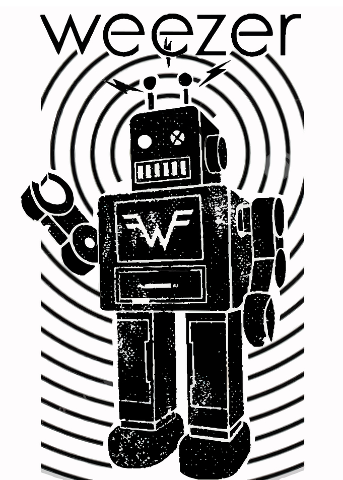Weezer Robot Graphic Design