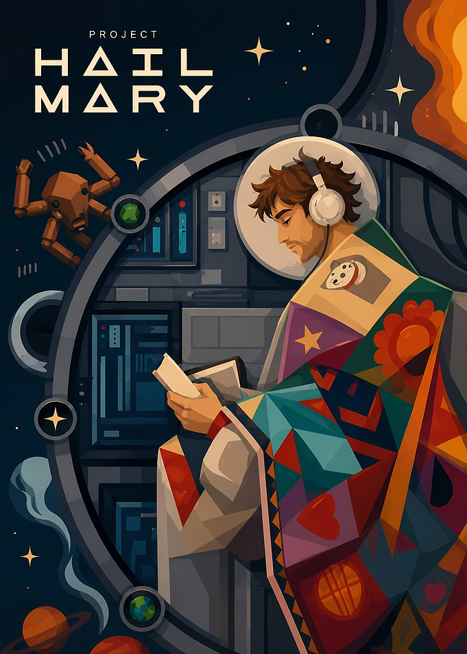 Project Hail Mary Space Illustration