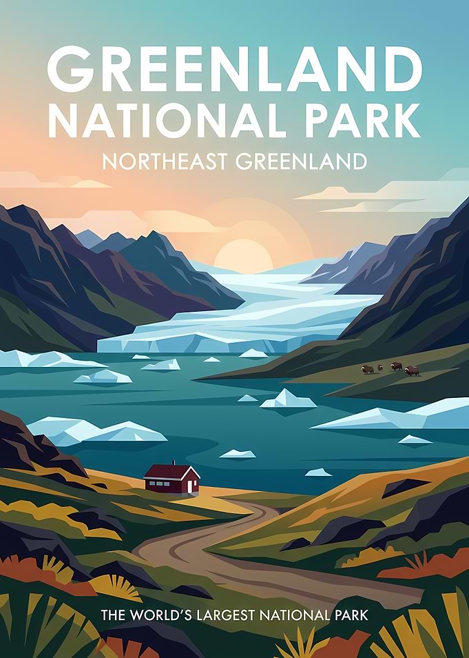 Greenland National Park Travel Poster