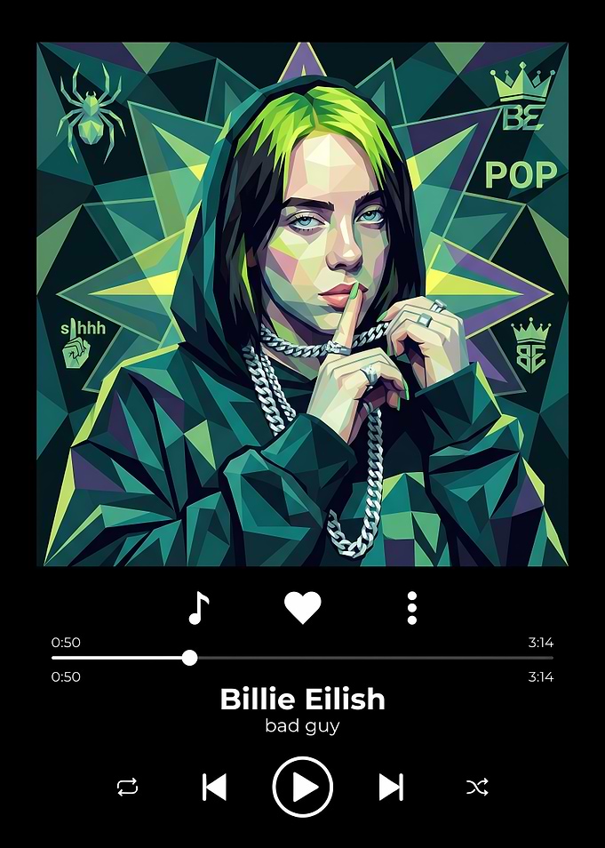 Billie Eilish Bad Guy Music Art