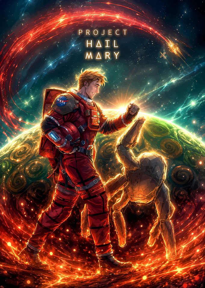 Project Hail Mary Space Illustration