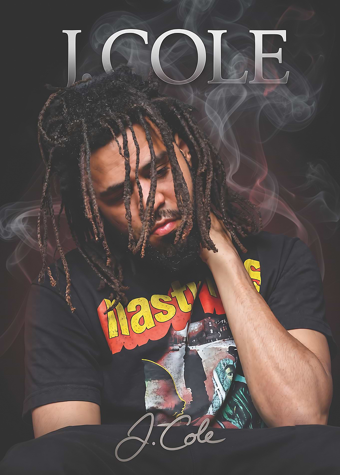 J. Cole Portrait Poster