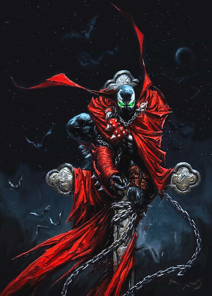 Spawn Standing on a Grave Marker