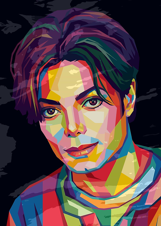 Michael Jackson WPAP Pop Art Portrait