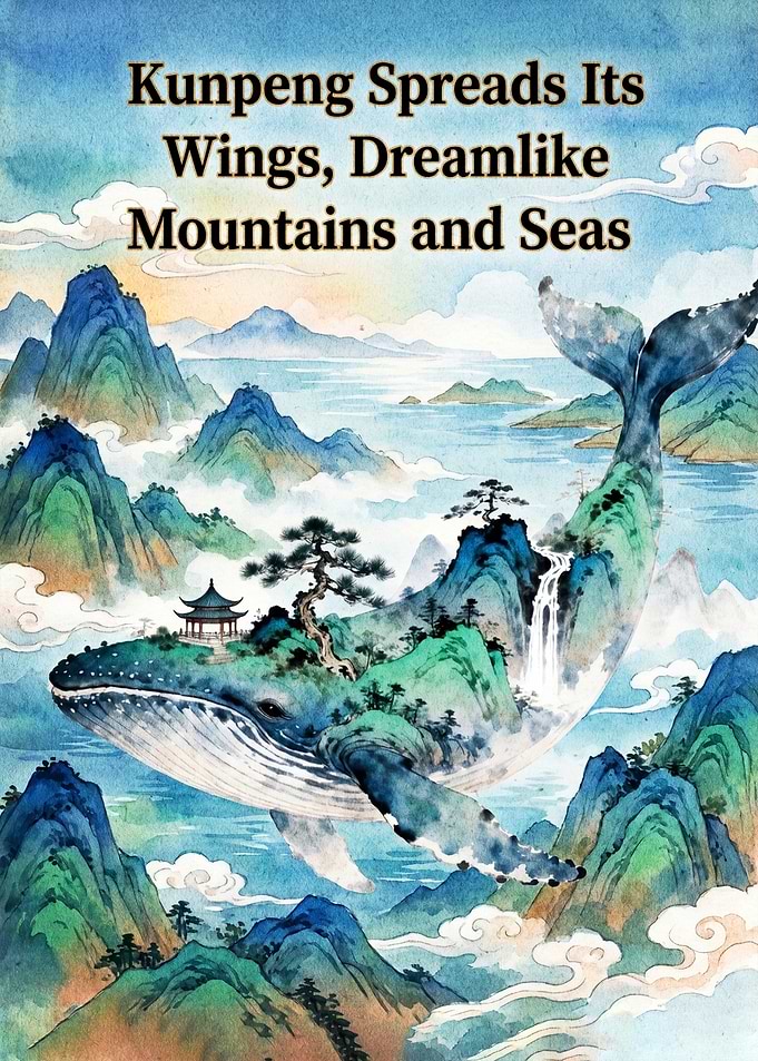 Kunpeng Spreads Its Wings Dreamlike Landscape
