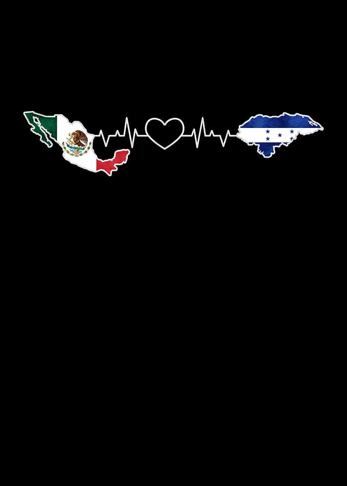 Mexico and Honduras Heartbeat Design