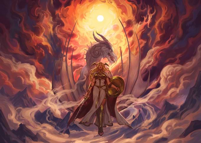 Warrior Queen and Dragon Guardian
