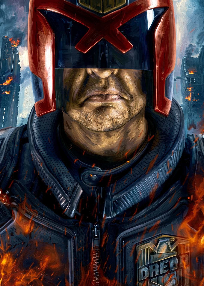 Judge Dredd Cinematic Portrait