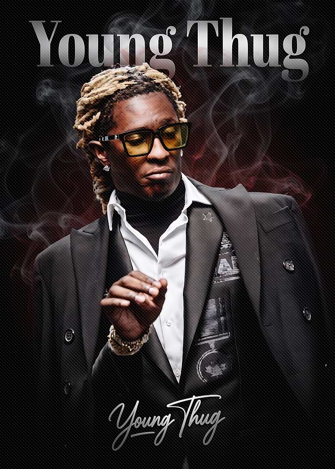 Young Thug Portrait Poster