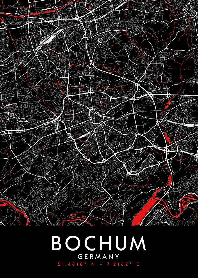 Bochum Dark Map