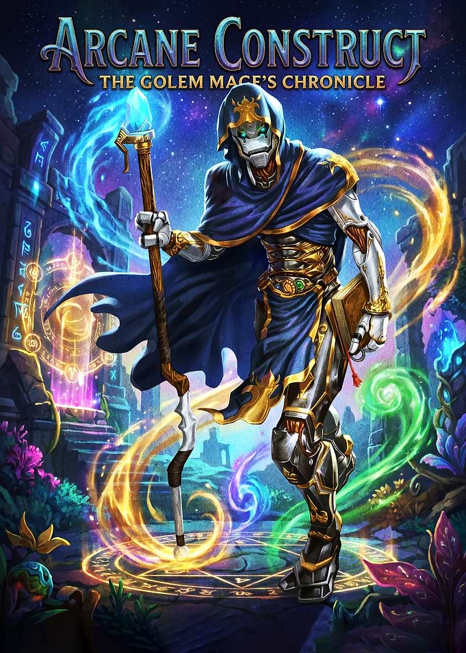 Arcane Construct Golem Mage Fantasy Art