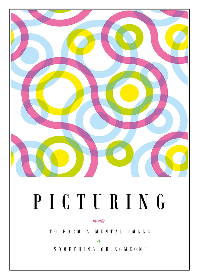 Picturing Definition Abstract Art Poster