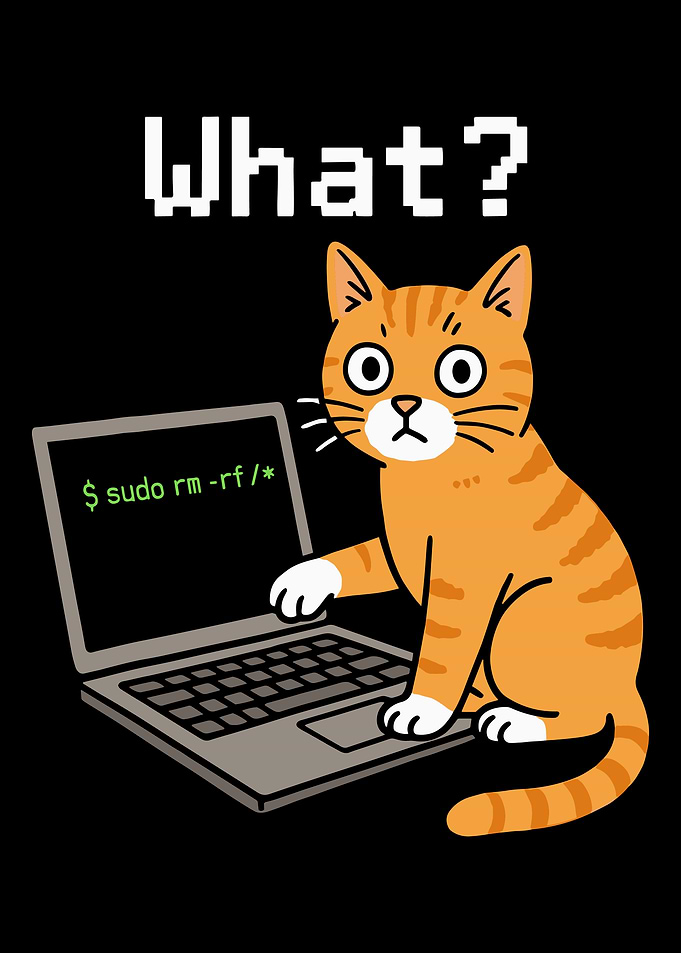 Confused Orange Cat at Laptop Retro Pixel Art Poster | Funny Programmer Wall Art