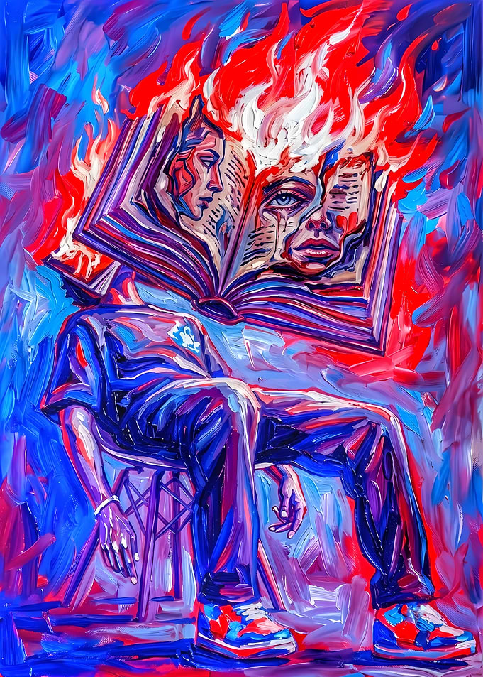 Burning Mind Abstract Art
