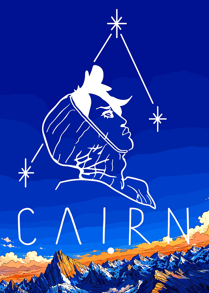 Cairn Mountain Landscape Poster