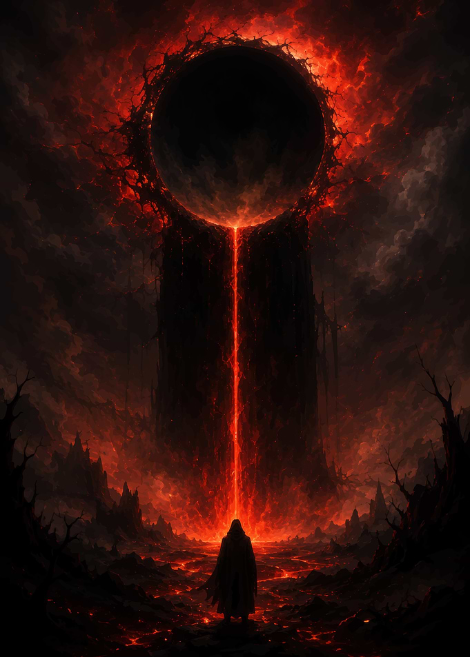 Dark Fantasy Eclipse Over Hellscape Best Fantasy