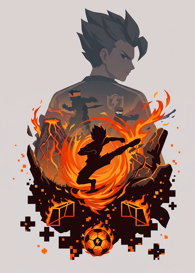 Inazuma Eleven Anime Soccer Art