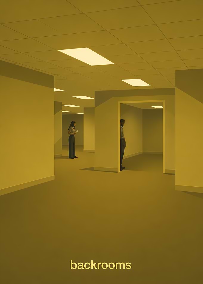 The Backrooms Liminal Space Poster