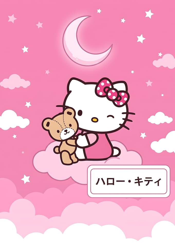 Hello Kitty with Teddy Bear