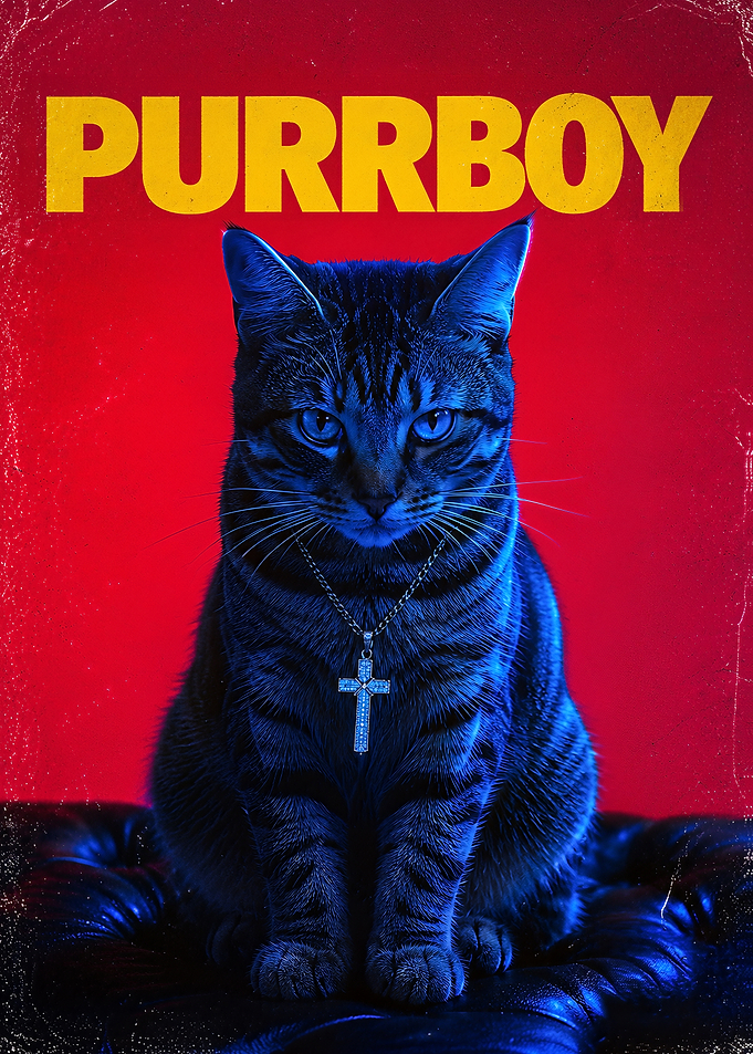 Purrboy Cat Poster
