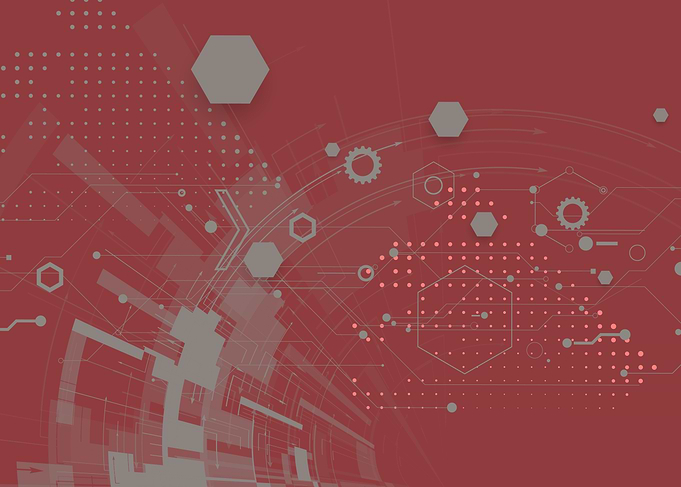 Abstract Red Tech Background