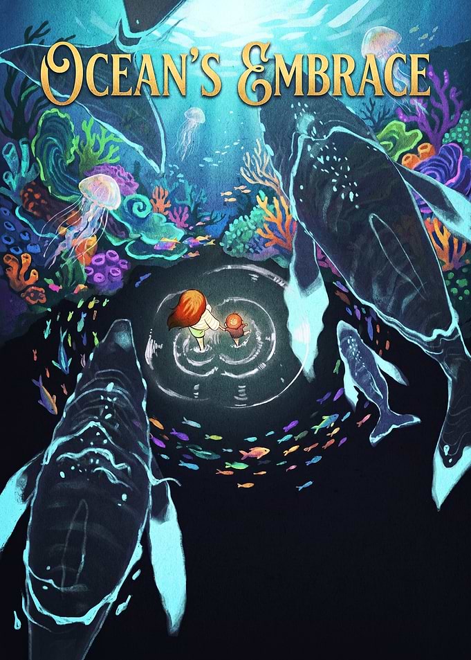 Ocean's Embrace Underwater Illustration