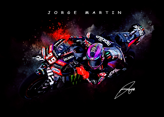 Jorge Martin MotoGP Racing Poster