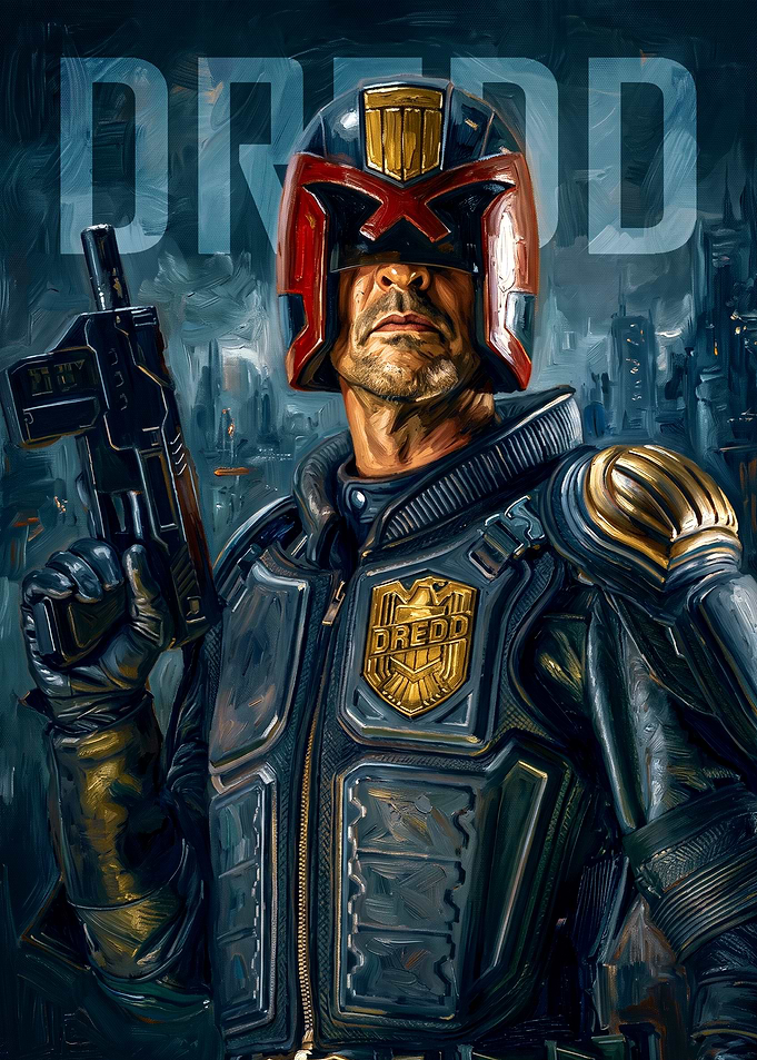 Judge Dredd Cinematic Portrait