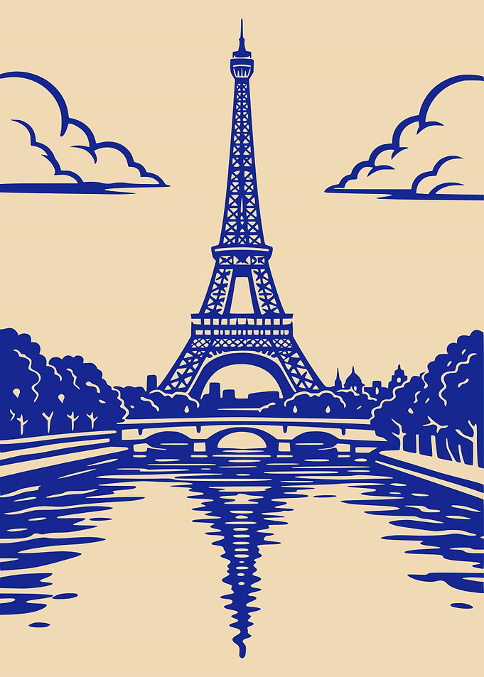 Eiffel Tower Paris Illustration