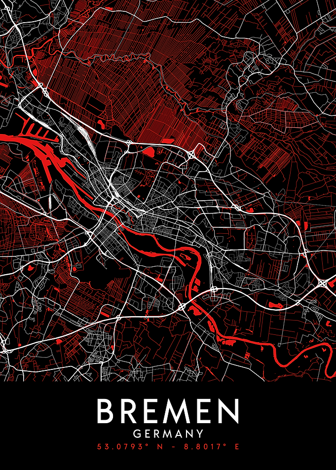 Bremen Dark Map