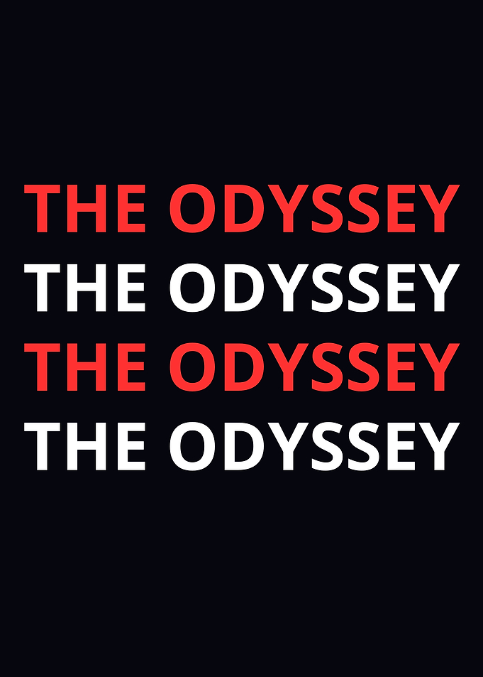 The Odyssey Text Art Poster