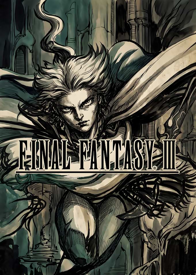 Final Fantasy III Yoshitaka Amano Art