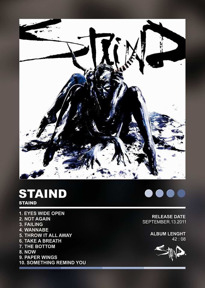 Staind Self-Titled Album Poster