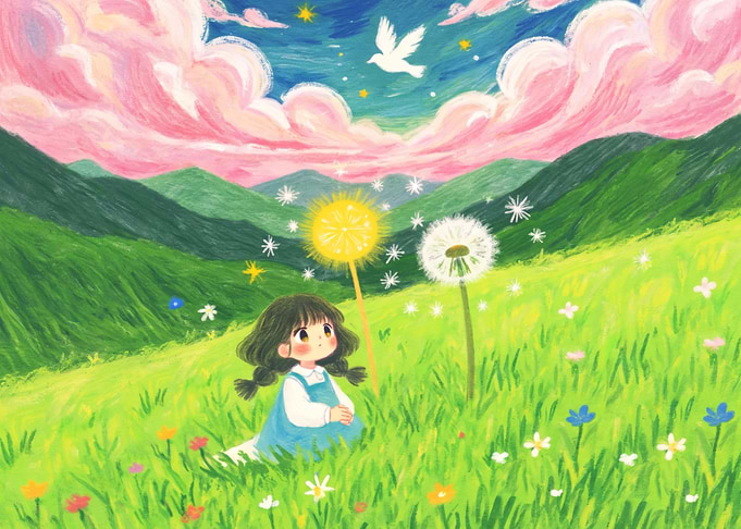 Girl in a Magical Meadow