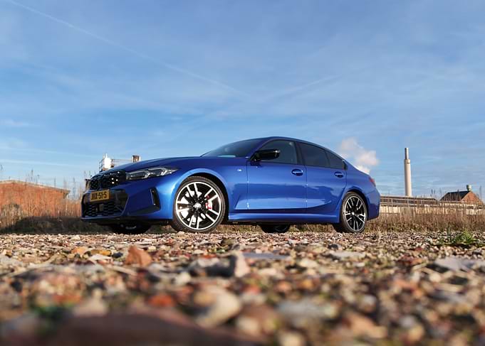 Blue BMW M340 Sedan