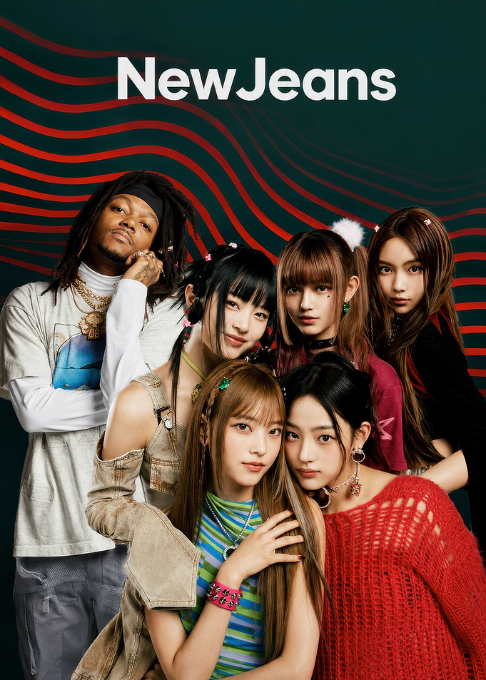 NewJeans Group Portrait with JID