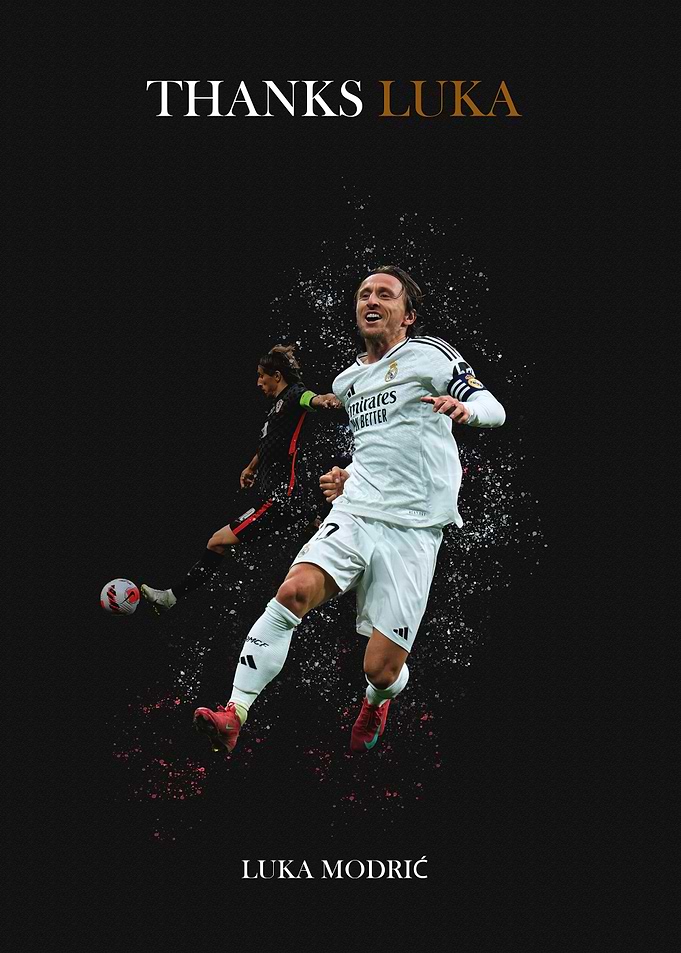 Luka Modrić Tribute Poster