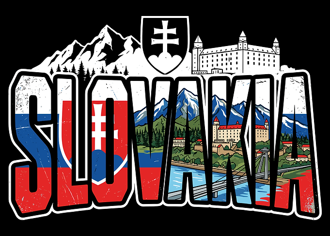 Slovakia Typography Travel Design