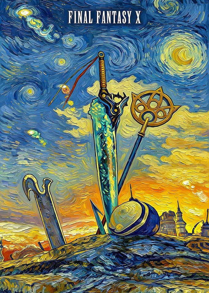 Final Fantasy X Starry Night Art